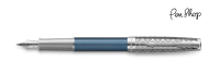 Parker Sonnet Premium Metal & Blue Lacquer / Chrome Plated Vulpennen